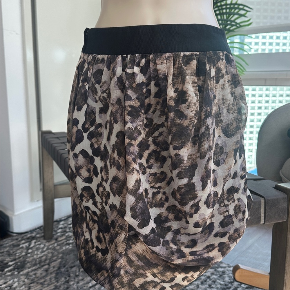 Leopard Print Skirt